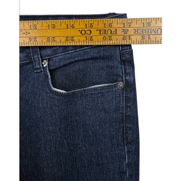 The Limited Authentic Original Jeans Boot Cut Dark Blue Denim Size 12 Mid Rise - Picture 7 of 9